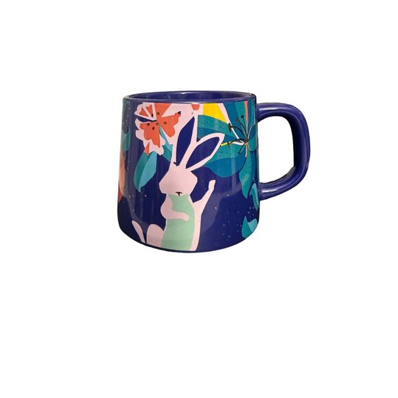Starbucks Floral Rabbit Ceramic Mug 14 Oz Limited Edition 2020 - Picture 2 of 7